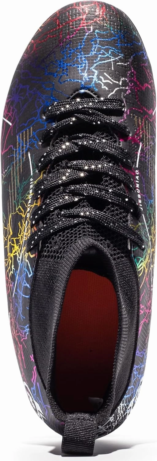 Boy Soccer Cleats Big Kids Soccer Shoes Professional Soccer Cleats Shoes,Unisex Soccer Sneakers for Little Kids Athletic No Lace Soccer Cleats