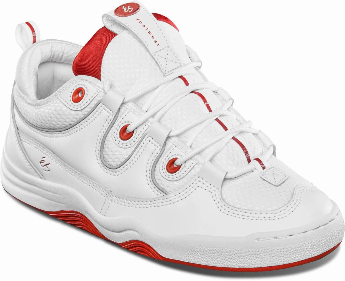 Globe Skate Shoes ES TWO NINE 8 WHITE/RED SKATE SHOES