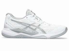 Women's Asics Gel-Tactic 12, White/Pure Silver, 10 B Medium Asics Conversion Chart