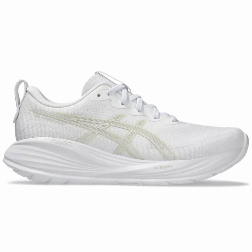 Asics Dynaflyte 3 Running Shoe Women's Asics Gel-Cumulus 27, White/Lake Grey, 10.5 B Medium