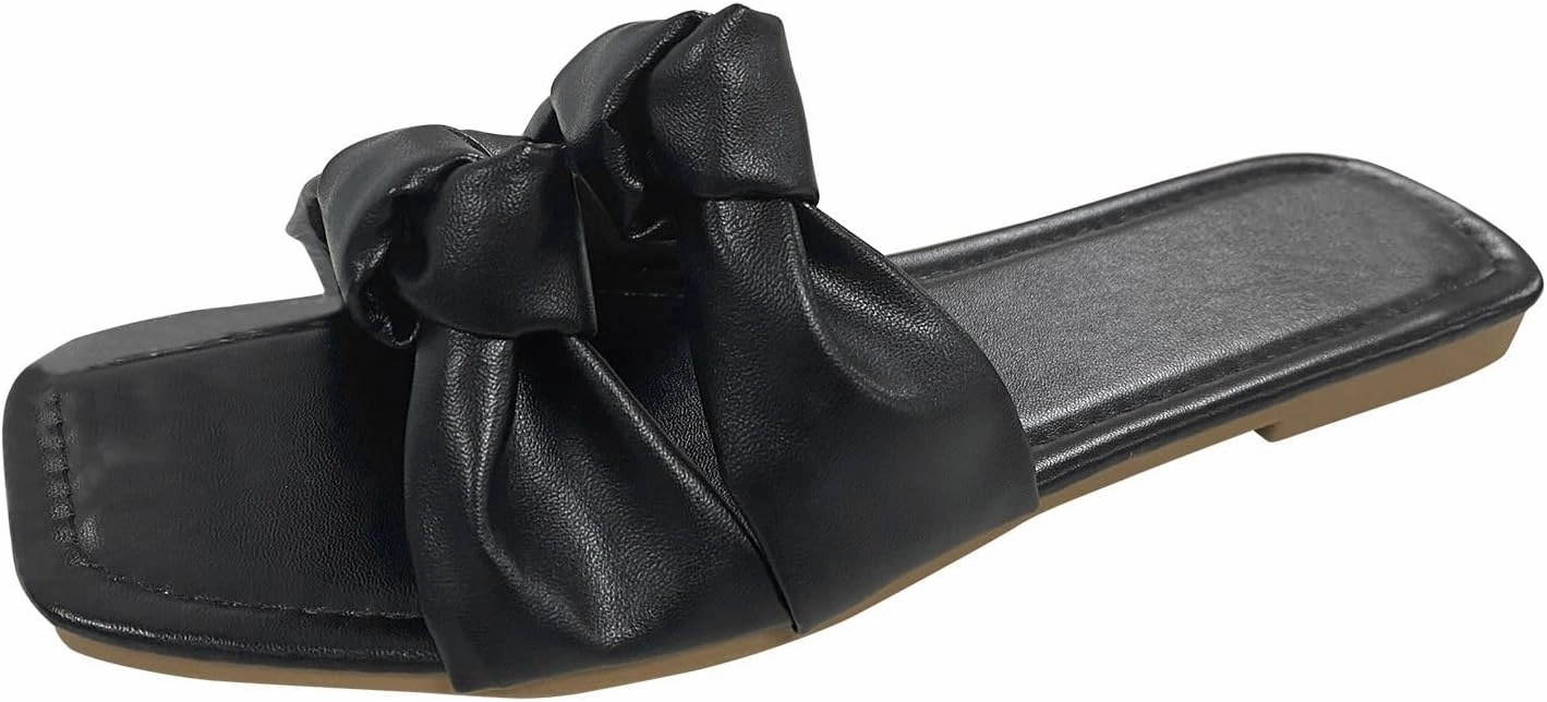 Fall Combat Boots Women's Flower Flat Wedding Sandals Cute Square Toe Trendy 2025 Summer Comfortable Slide Plateau High Heels