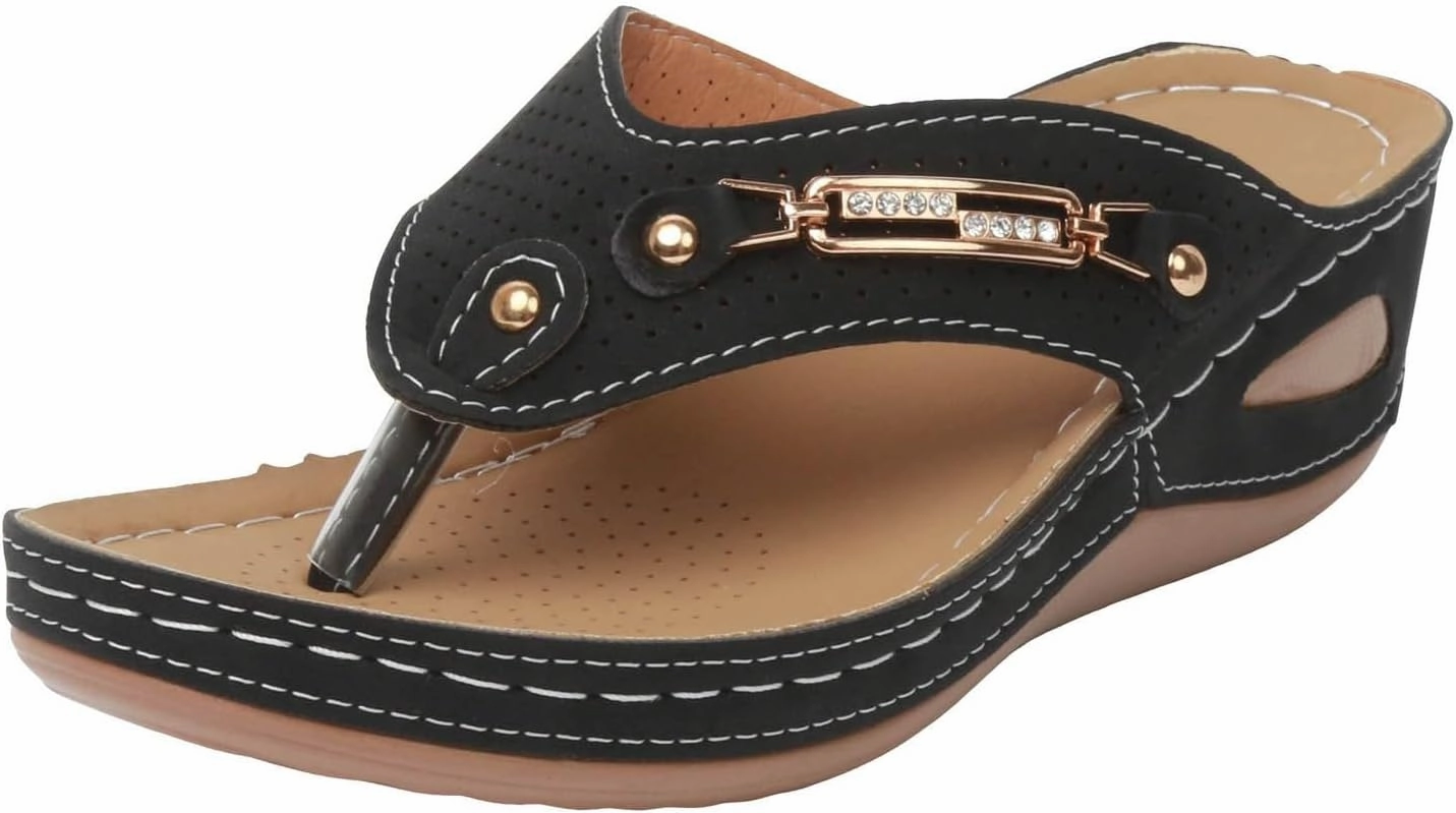 Womens Fashion Orthotic Flip Flops with Arch Support Sandals Women Summer Dressy Comfortable Beach Walking Thong Cushion Sandals Slip On Slides Casual Beach Shoes, 6.5, Black,white Addidas Tennis Shoes