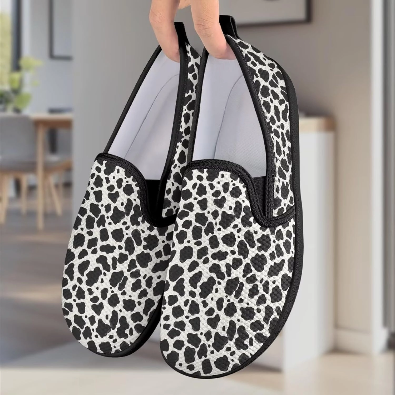 Fashion Barefoot Walking Shoe Womens Casual Slip On Loafers Breathable Anti-Slip Camping Shoes with EVA Sole for Cycling US 6-11 Black Sole Laced Road Cycling Shoes