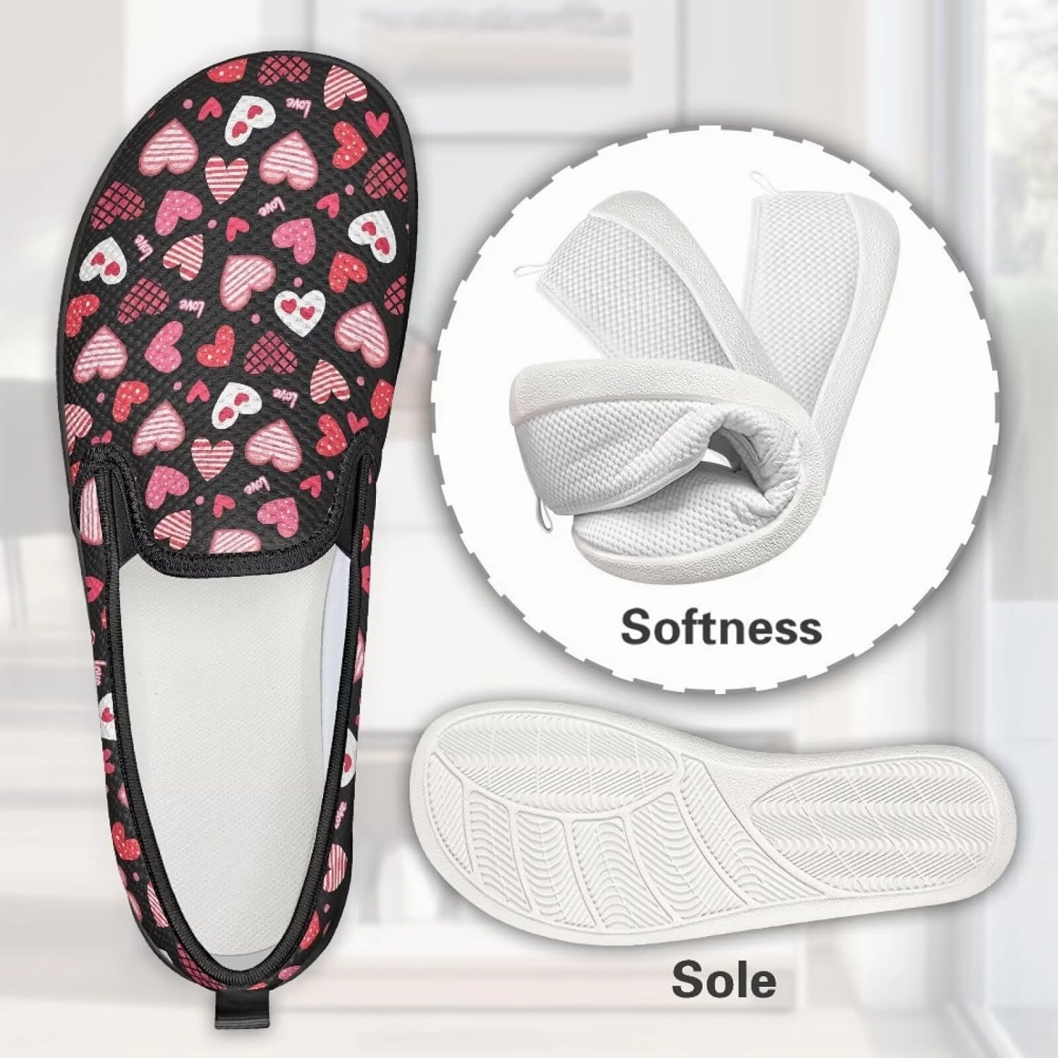 Three Hole Cycling Shoes Fashion Barefoot Walking Shoe Womens Casual Slip On Loafers Breathable Anti-Slip Camping Shoes with EVA Sole for Cycling US 6-11 Black Sole