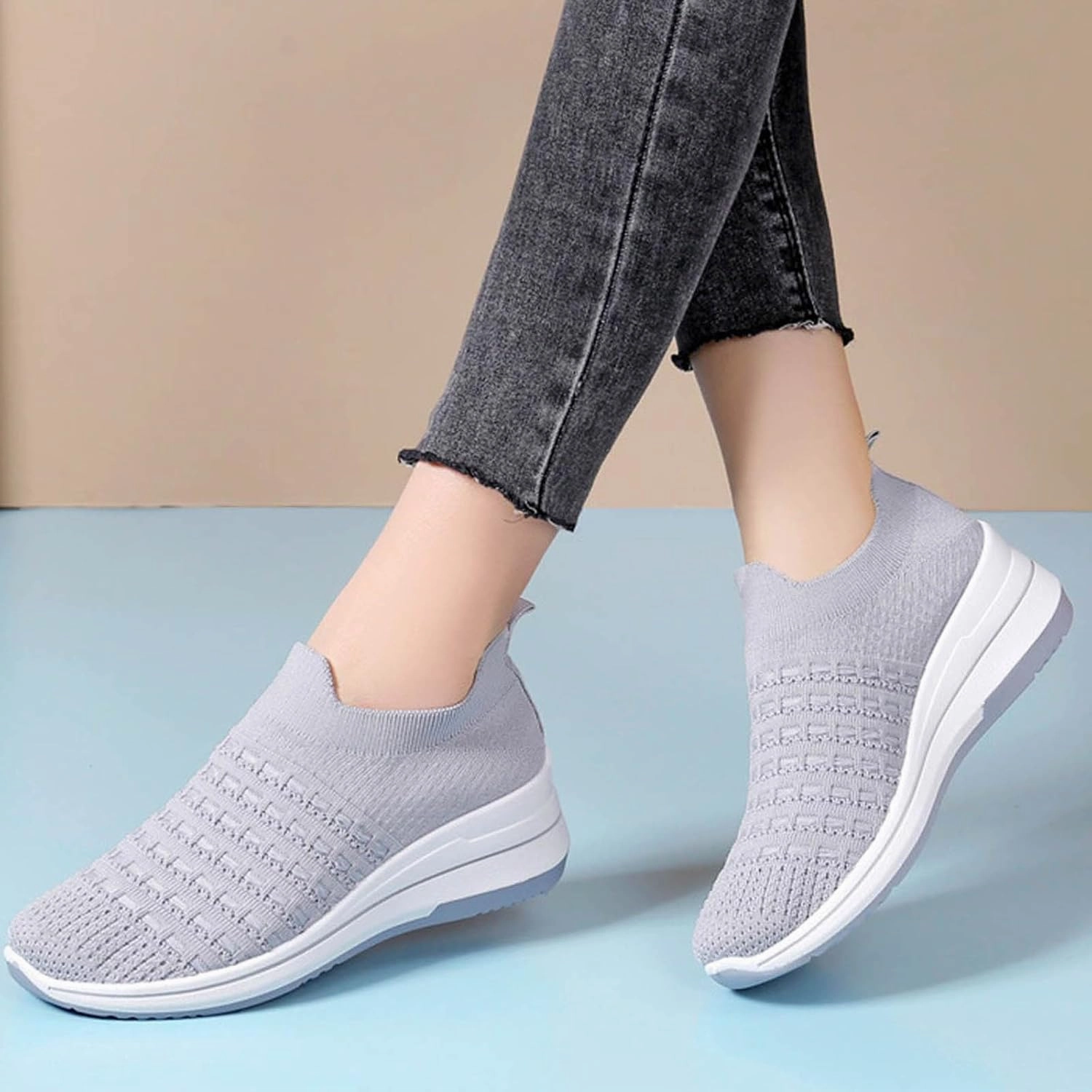 Fashion Sneakers for Women 2024,Women Walking Shoes with Arch Support, Breathable Gym Jogging Running Tennis Shoes Orthotic Platform Sneakers Plantar Fasciitis Tennis Shoes Wide Most Popular Badminton Shoes