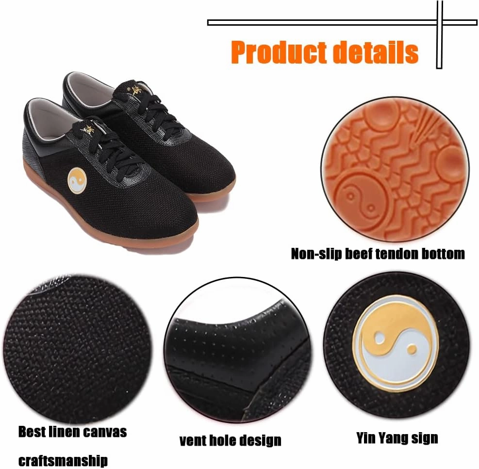 Tai Chi Martial Art Shoes,Suitable for Indoor and Outdoor Martial Arts, Badminton, Parkour, Table Tennis or Casual Street wear, Boost Badminton Shoes
