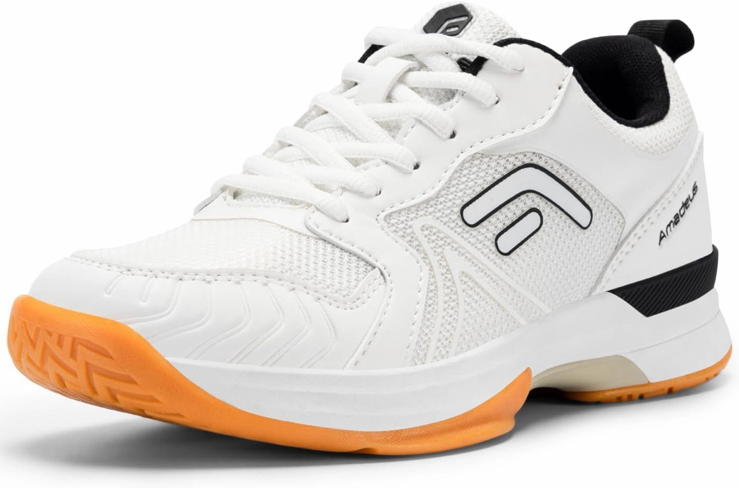 FitVille Wide Pickleball Shoes for Women Cloud-Like Lightweight Womens Tennis Shoes with Arch Support, Wide Toe Box Breathable Court Shoes for Racketball, Badminton Good Badminton Shoes