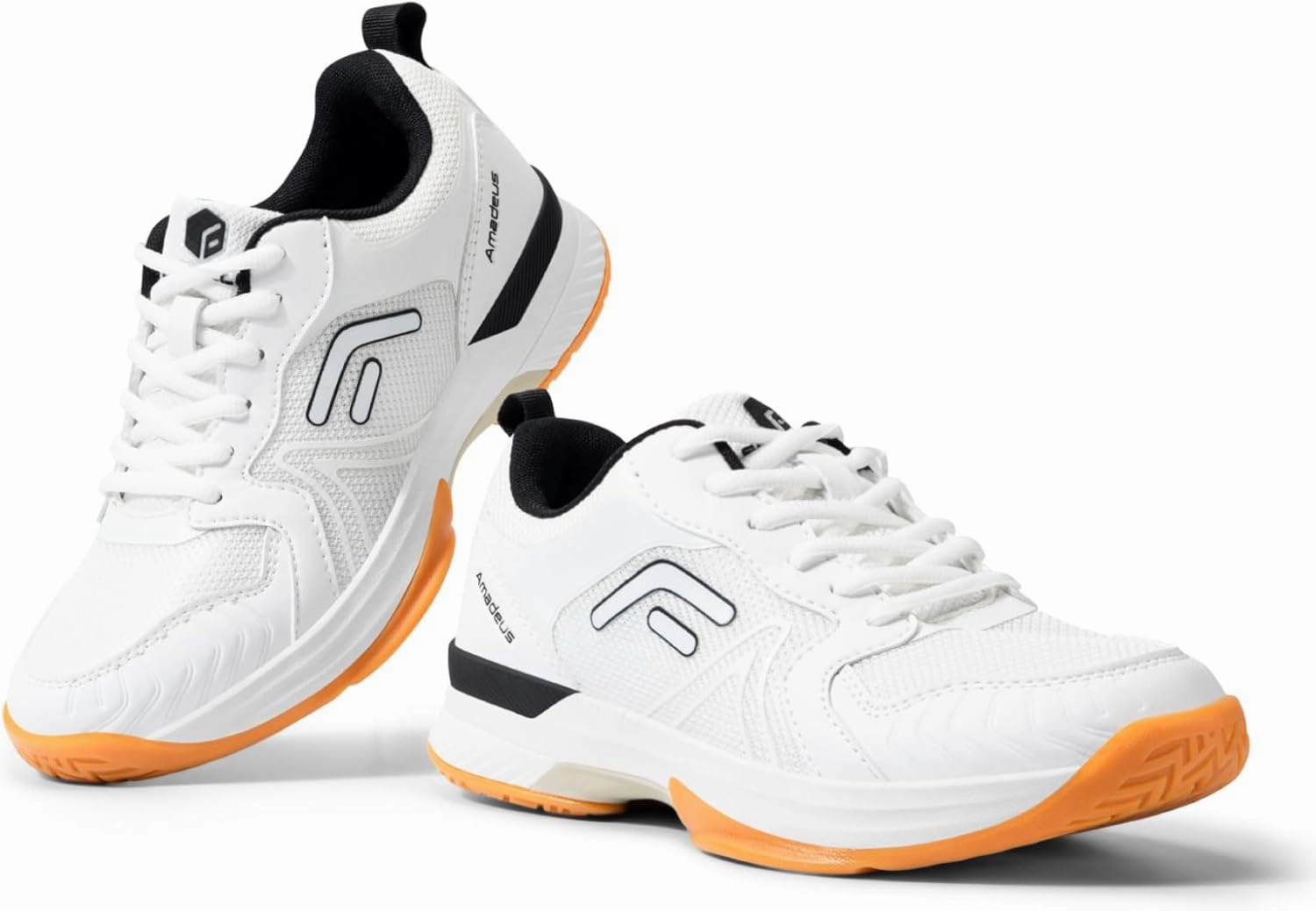 Hs Badminton Shoes FitVille Wide Pickleball Shoes for Women Cloud-Like Lightweight Womens Tennis Shoes with Arch Support, Wide Toe Box Breathable Court Shoes for Racketball, Badminton