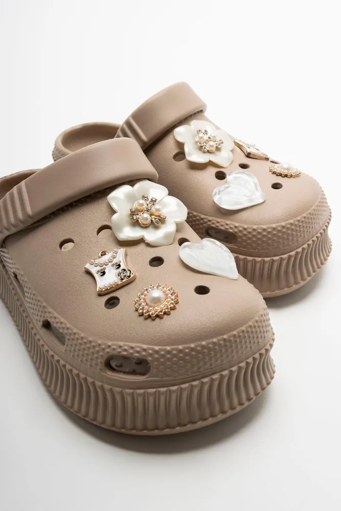 Flower Clog Natural Wolky Roll Clogs