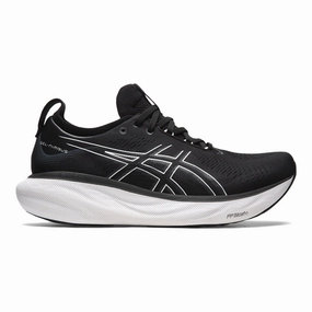Men's Asics Gel-Nimbus 25, Black/Pure Silver, 8 D Medium Asics Best Shoes For Running