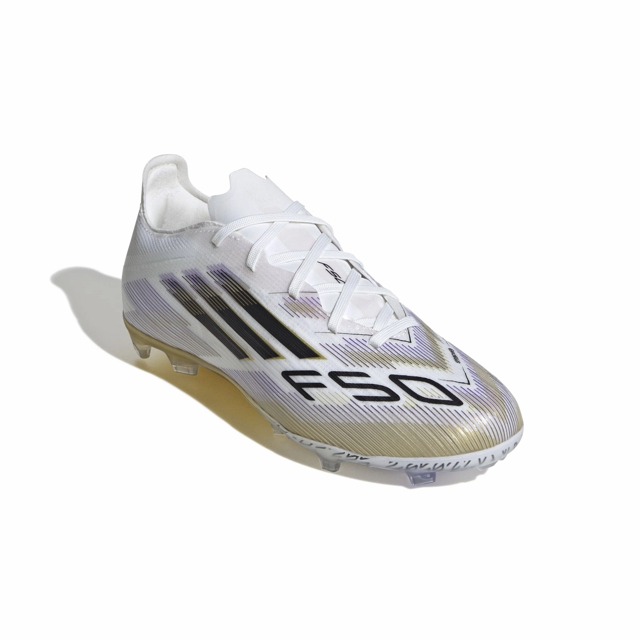 adidas F50 Elite Firm Ground Boots Kids White/Black Cheap Cleats Soccer