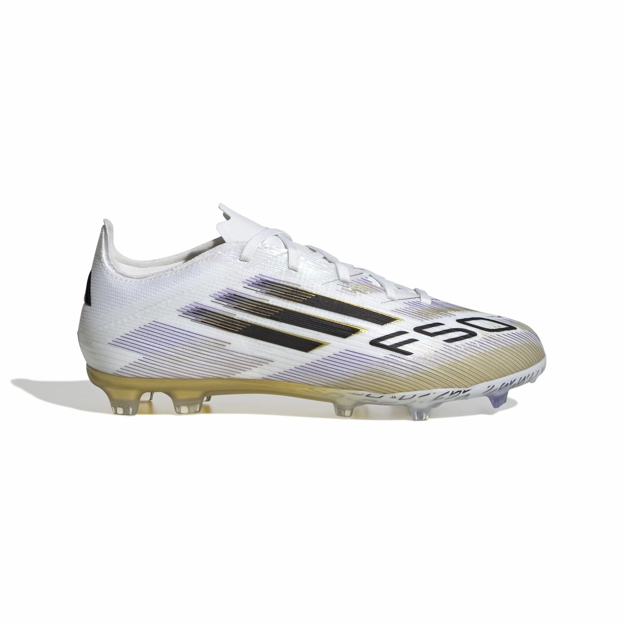 adidas F50 Elite Firm Ground Boots Kids White/Black Camo Soccer Cleats