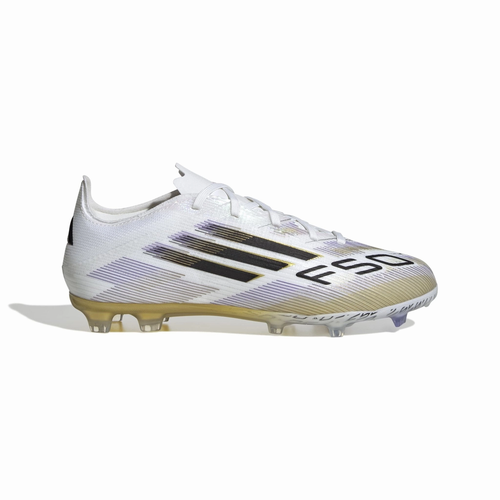 adidas F50 Elite Firm Ground Boots Kids White/Black Predator Cleats Soccer