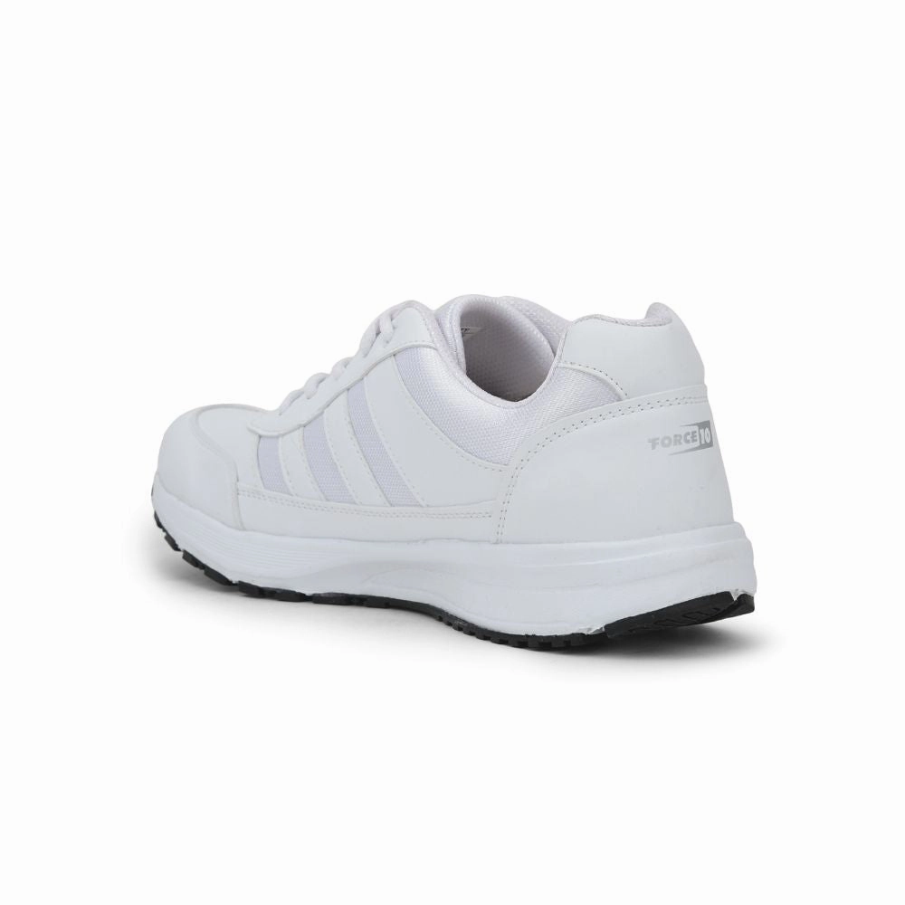 Force 10 By Liberty LB46-EL Sports Lacing Shoes For Kids - White Deviate Nitro Running Shoes