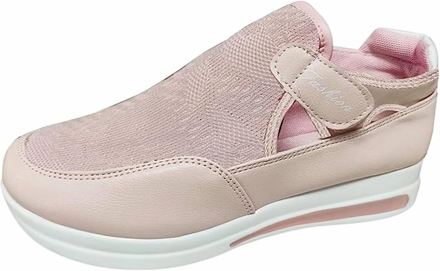 Ladmiple Sneakers For Women Slip On Wide Width Leather Walking Shoes Lace Up Dressy Casual Summer Platform Flats Loafers Slip On White Loafers