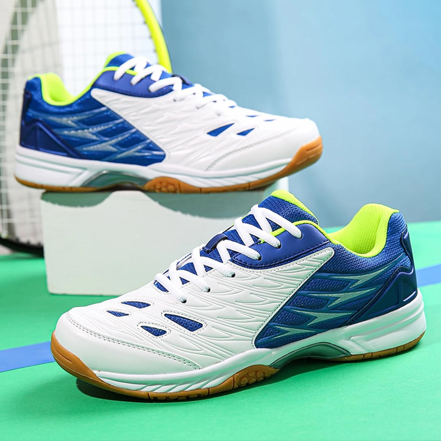 Lightweight Tennis and Pickleball Court Shoes - Versatile Indoor/Outdoor Sneakers for Badminton with Arch Support for Enhanced Comfort and Performance Head Badminton Shoes