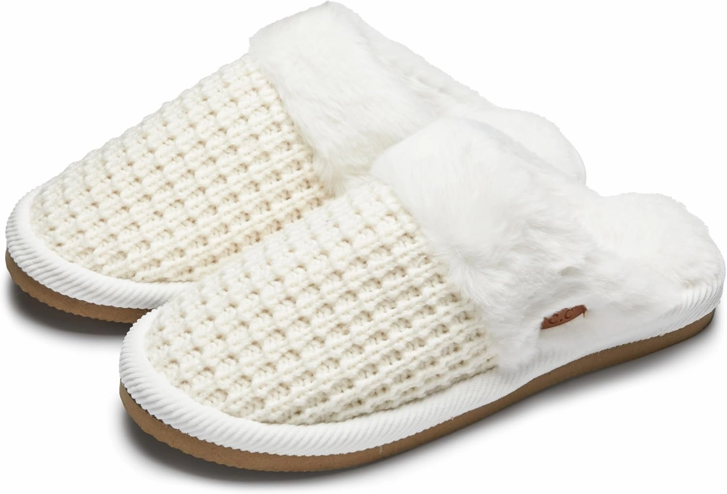 Comfortable Slip Ons Funky Junque Cozy Plush Women's Memory Foam Slippers - Mother's Day Gift - Indoor/Outdoor Slip-Ons