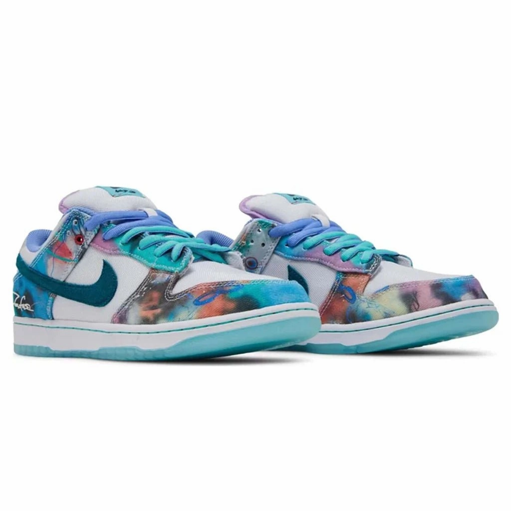 Best Rated Nike Running Shoes Futura Laboratories x Nike Dunk SB Low 'Bleached Aqua'