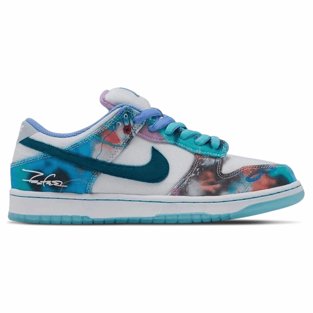 Nike Flyknit Shoes Futura Laboratories x Nike Dunk SB Low 'Bleached Aqua'