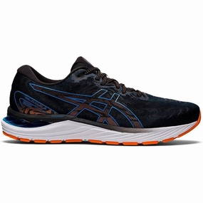 Men's Asics Gel-Cumulus 23, Black/Reborn Blue, 11.5 2E Wide Asics High Ankle Shoes Volleyball