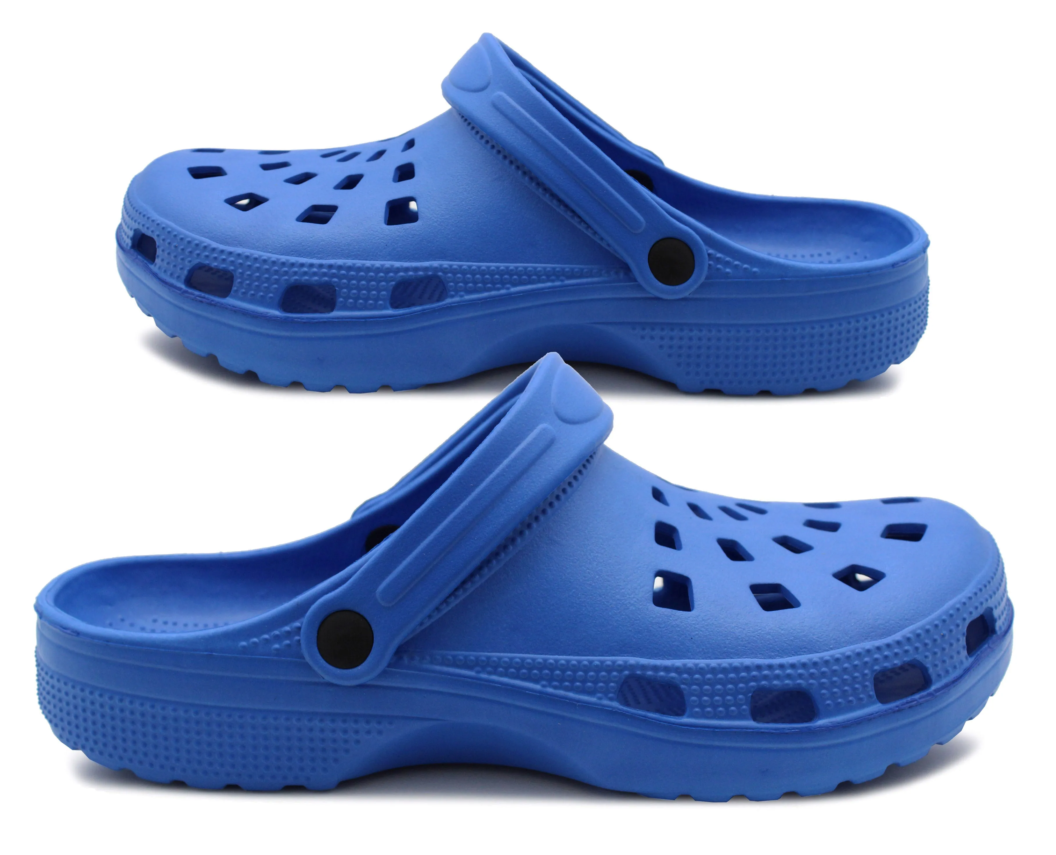 Mens Lightweight Blue EVA Clogs Breathable Slip On Garden Beach Hospital Nurse Kitchen Water Shoes Mules Sandals Transformers Clogs