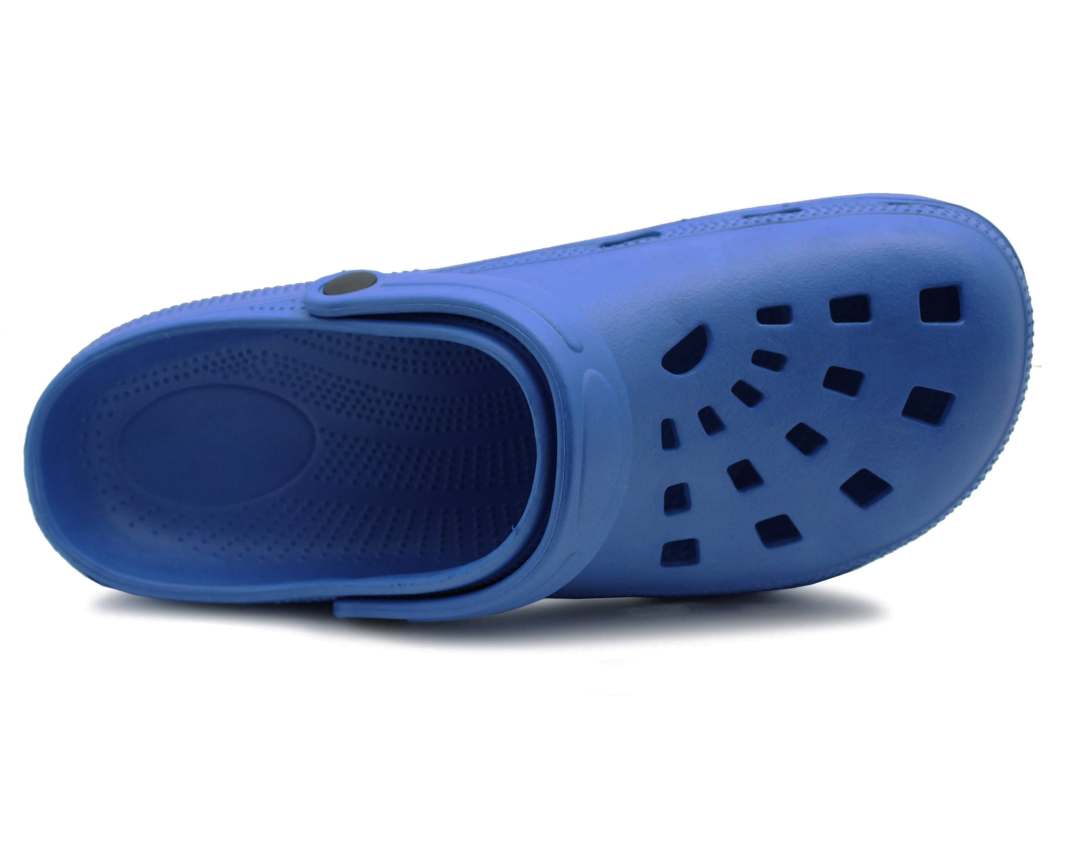 Mens Lightweight Blue EVA Clogs Breathable Slip On Garden Beach Hospital Nurse Kitchen Water Shoes Mules Sandals Vivica Clogs