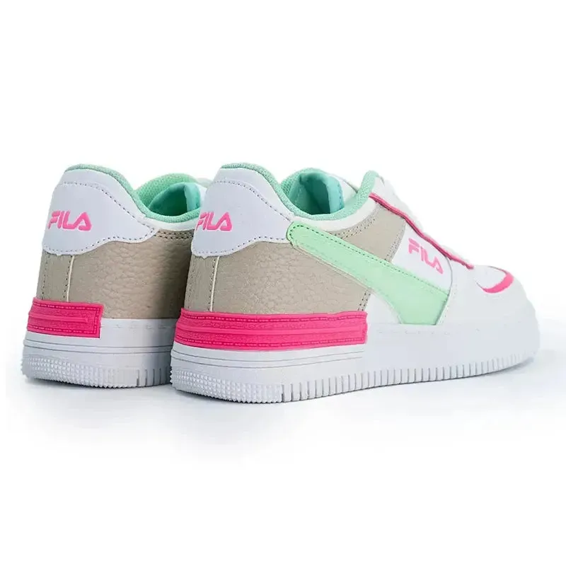 FILA Riley Kids Sneaker - White/Pink/Mint