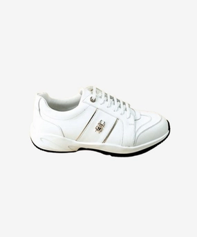 Golf Shoes Spikes GFJ Golf Men's Windfall Platinum Sneakers - White