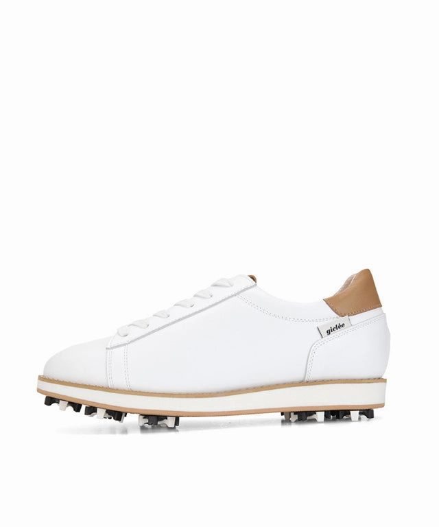 Dunhams Golf Giclee Unisex Classy Daily Prayer Premium Leather Golf Shoes - White