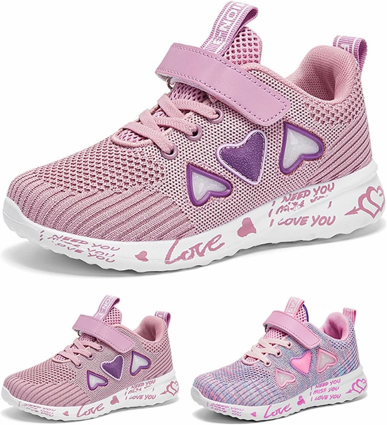 Girls Tennis Shoes Kids Fashion Sneaker Heart Pattern Athletic Running Tennis Sports Shoe with One Strap Phantom Elite Fg Soccer Cleats