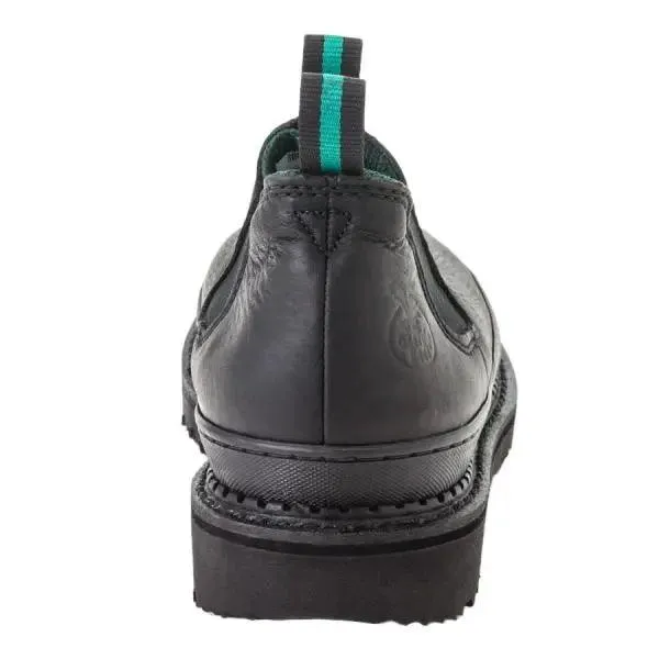 Georgia Giant Mens Black Leather Work Shoes GR270 High Heels Feet Pics