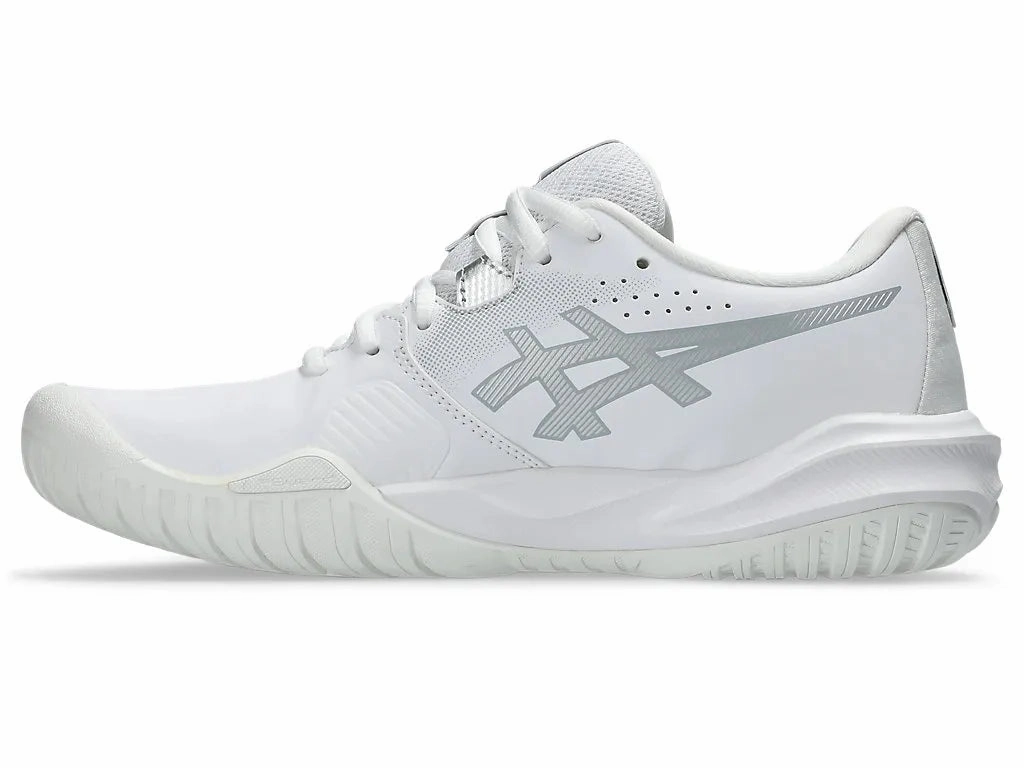 Asics Women's Gel Challenger 15 (Hardcourt) Tennis Shoe - White/Pure Silver Asics Gel Cricket Shoes