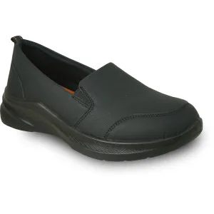 VANGELO Women Slip Resistant Shoe ARIA-2 Black  - Wide Width Available Custom Made Work Boots Near Me