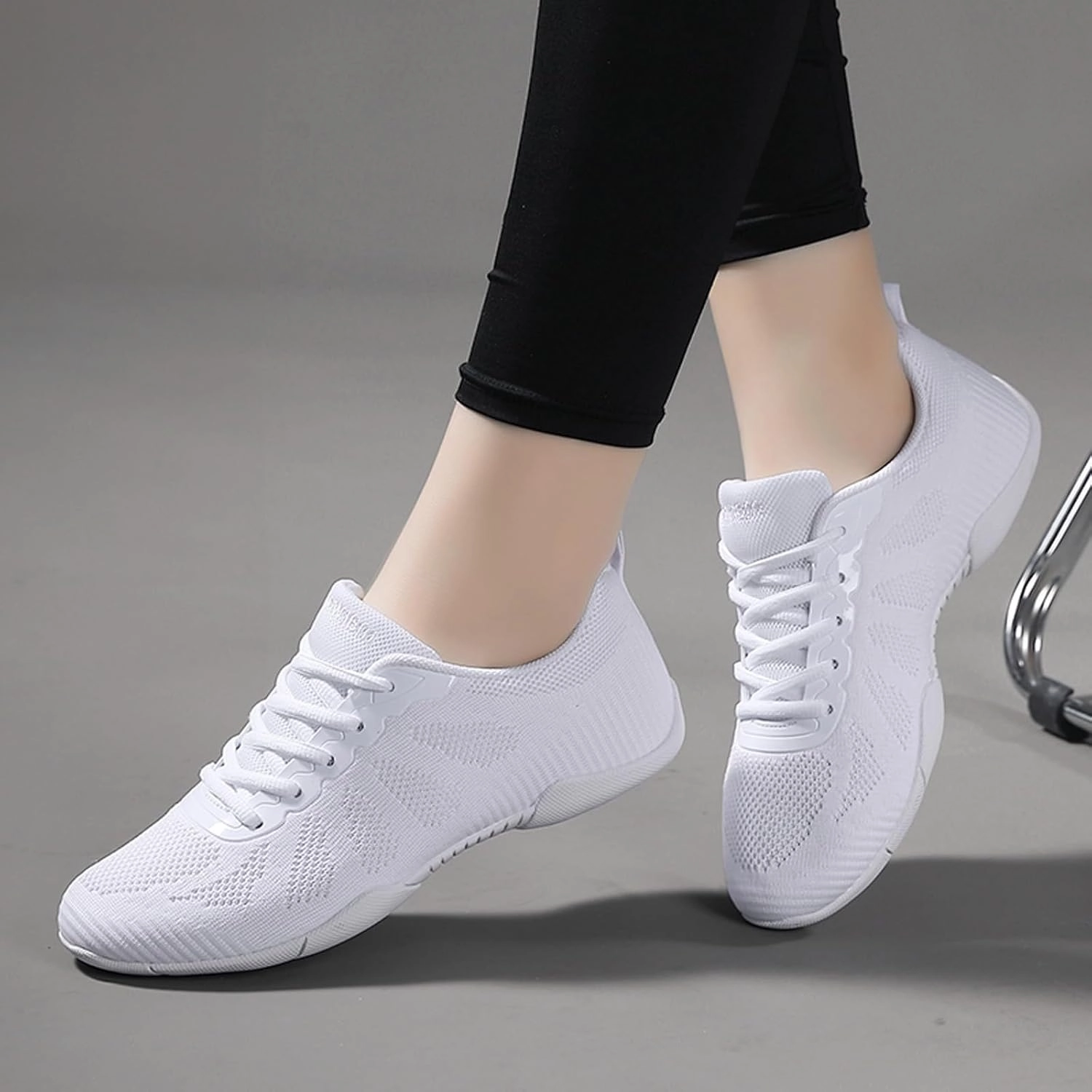 CERYTHRINA Youth Girls Cheer Shoes Women Cheerleading Dance Shoes Athletic Training Tennis Walking Competition Sneakers Rad Training Shoes