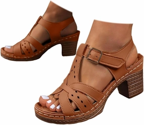 Ultra Comfort Flip Flops Size 8 Chunky Heels for Women Dressy Summer Low Heel Platform Wedge Sandals Open Toe Block Heels Ankle Strap Wedges Casual Hollow Out Sandals Breathable Dress Sandal for Work Dating Party