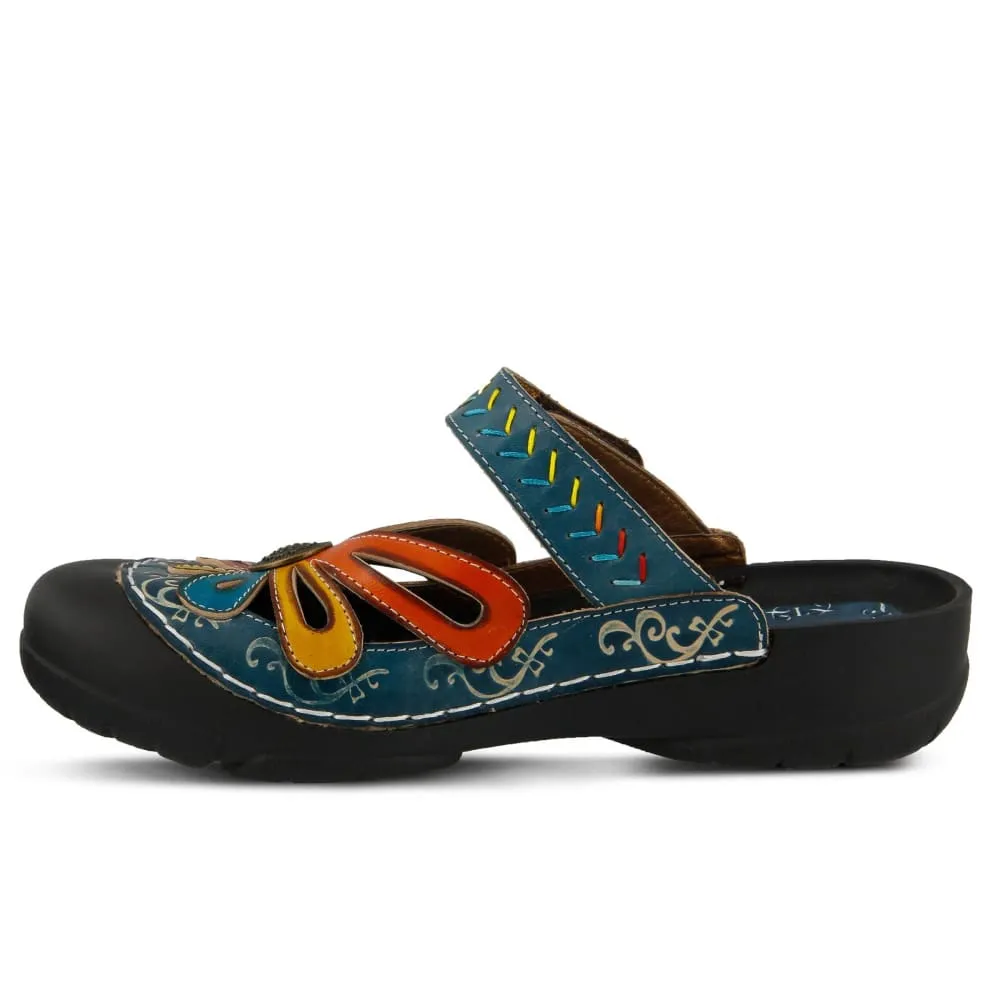 Feet Clogs Spring Step Shoes L'Artiste Copa Hand Painted Leather Clogs