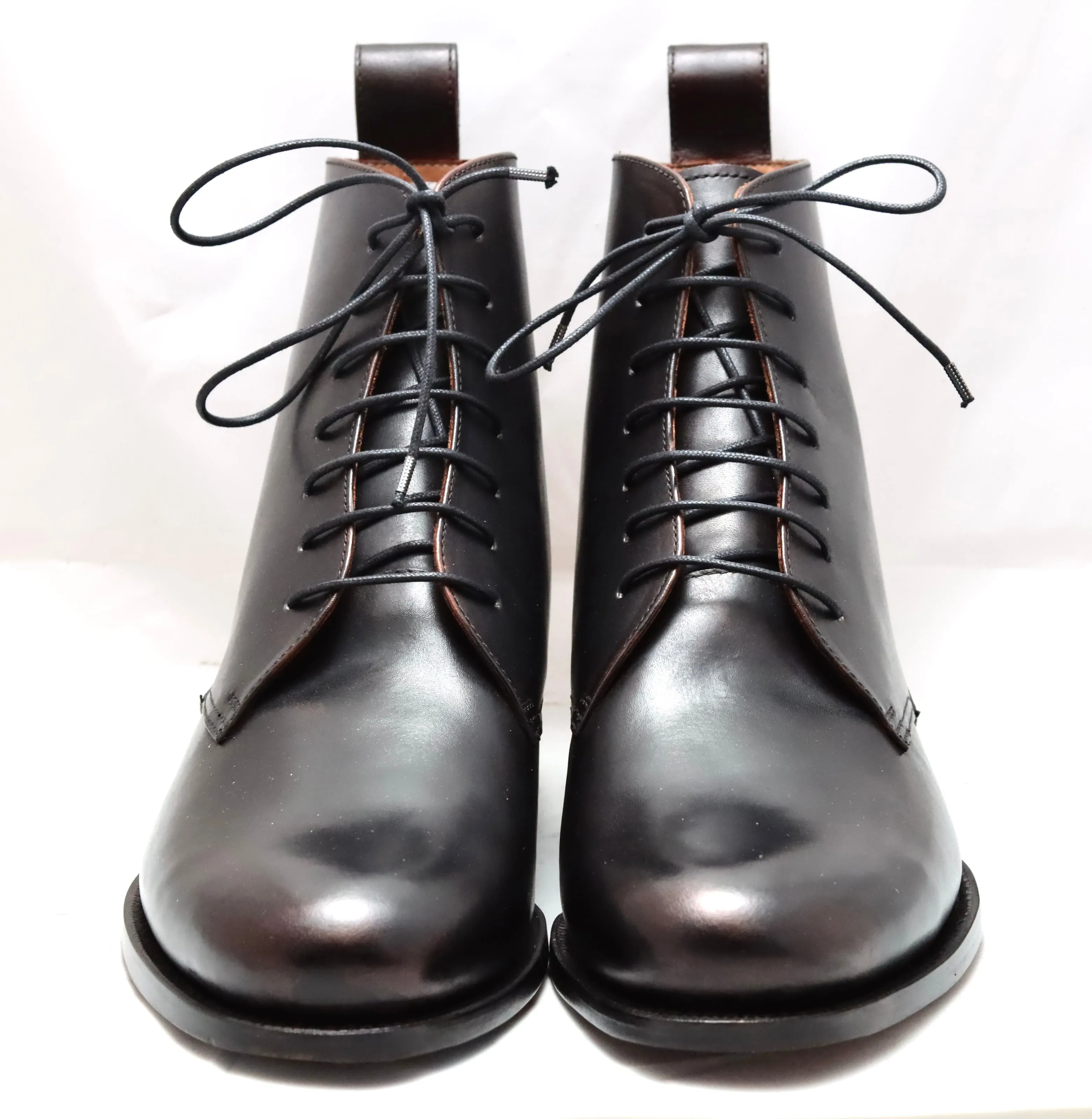 Heel cap derby Boot  | black calf |wide fit Arctic Winter Boots