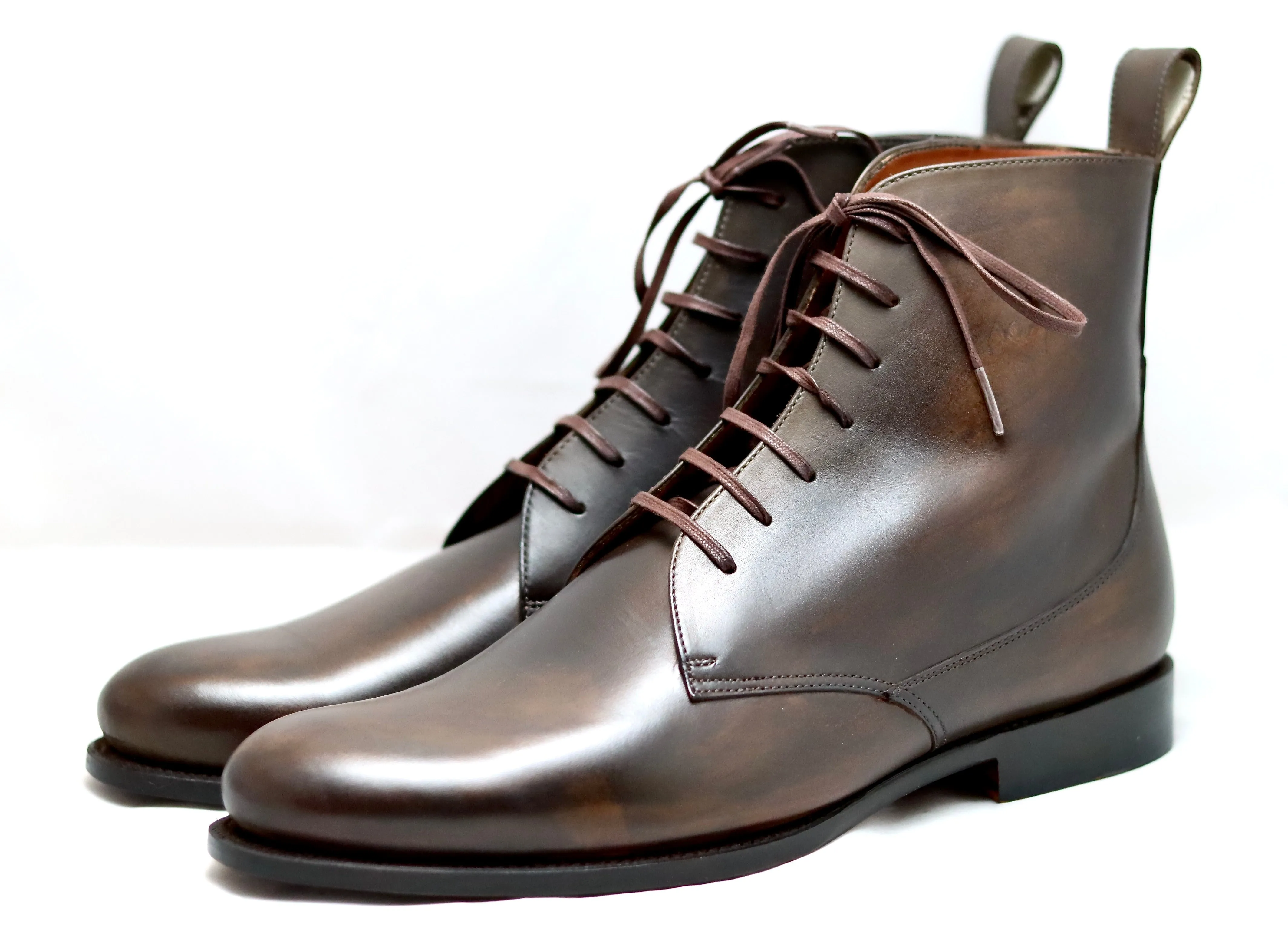 Silver Western Boots Heel cap derby Boot  | Dark walnut  | calf | wide fit