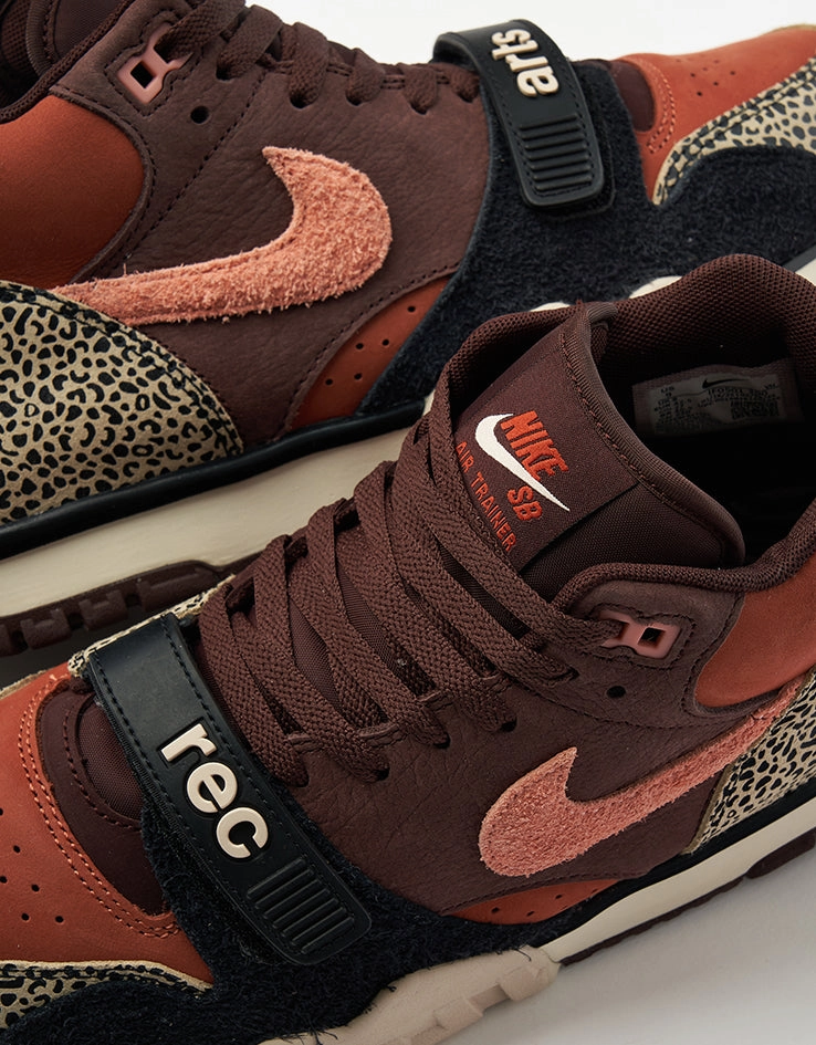 Nike Elite Shoes Running Nike SB 'Arts-Rec' Air Trainer 1 Skate Shoes - Limestone/Pink Quartz-Earth-Dusty Peach