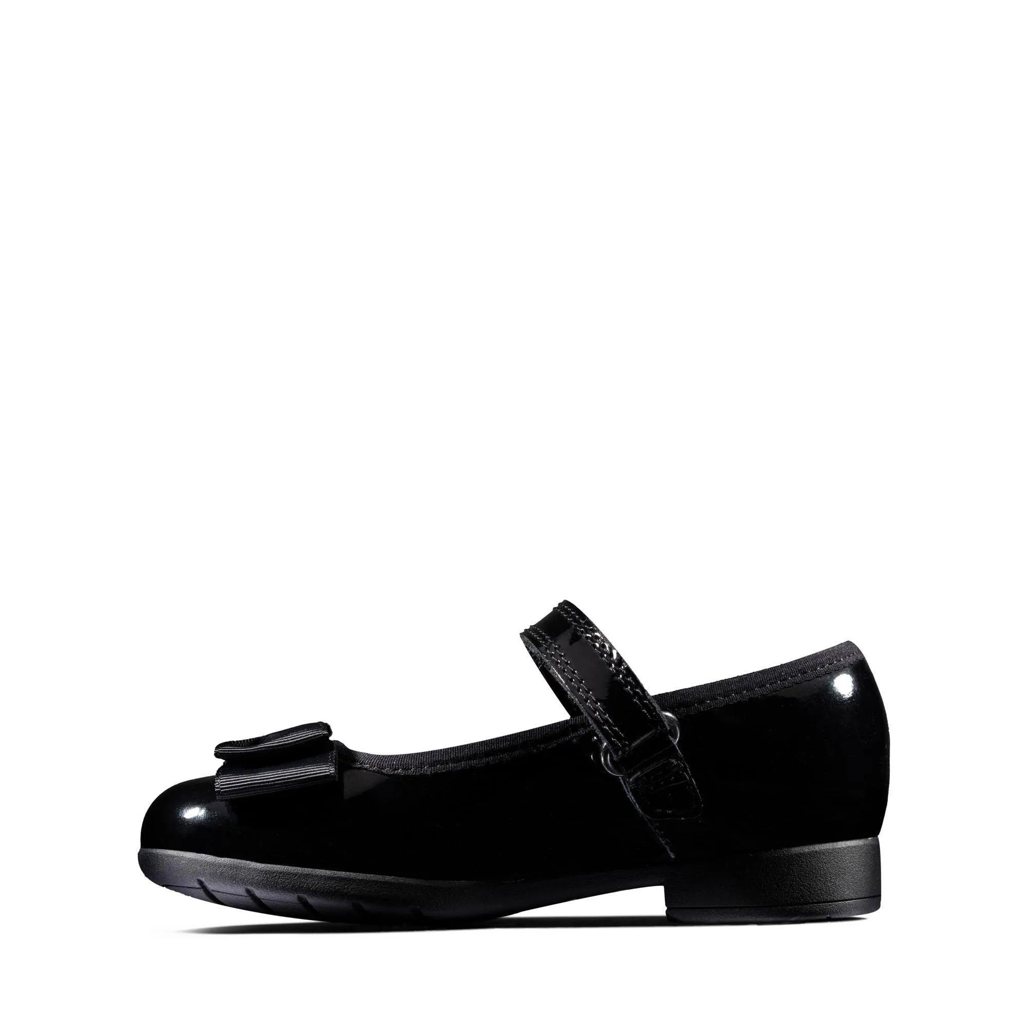 Clarks Girls School Shoe Scala Tap T Black Patent Bella Vita Mary Jane Shoes