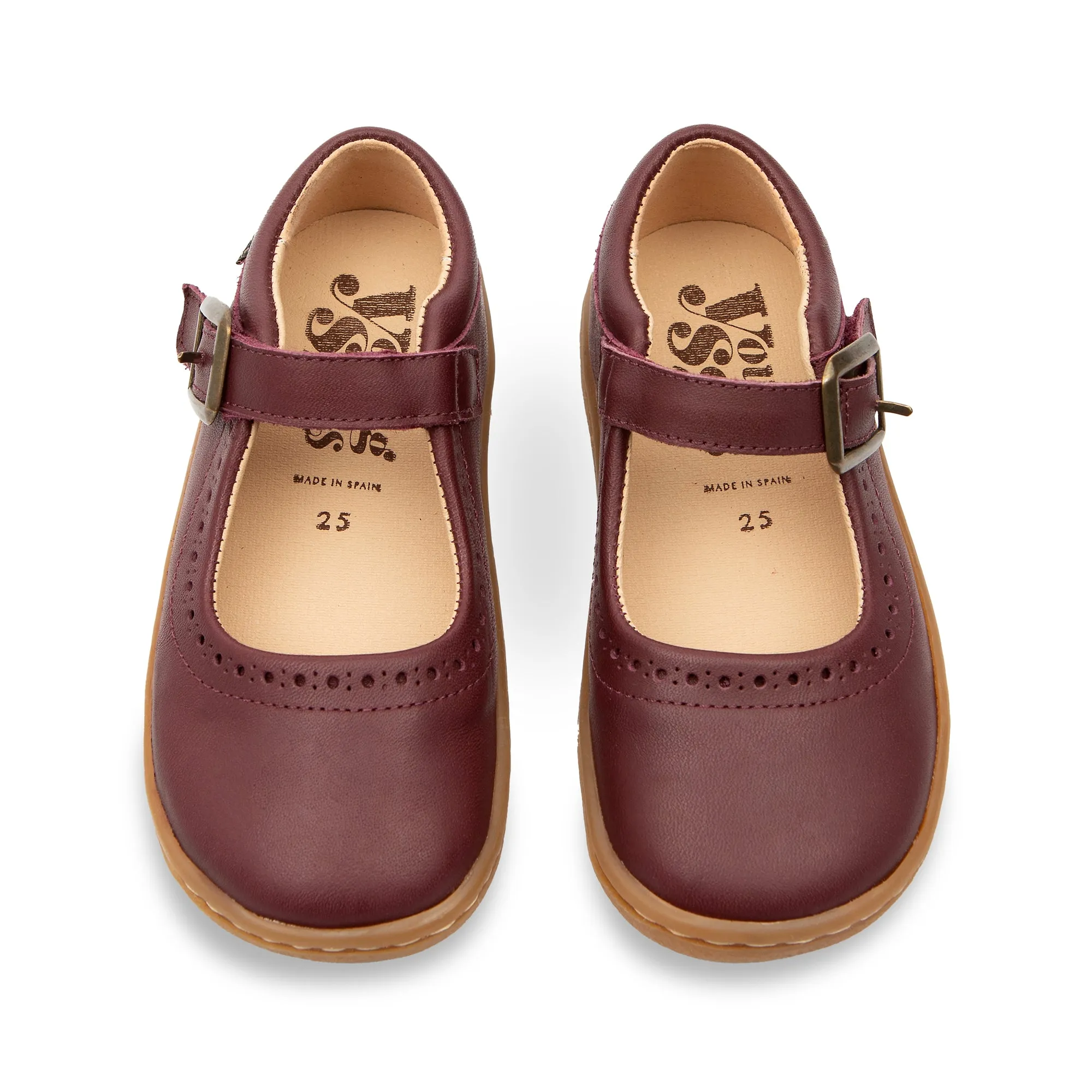 Holly Mary Jane Kids Barefoot Shoe Berry Leather Sezane Mary Janes Shoes