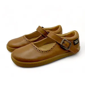 Cadee Mary Jane Shoes Holly Mary Jane Kids Barefoot Shoe Tan Leather