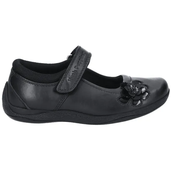 Ann Taylor Mary Jane Shoes Hush Puppies Girls School Shoe Jessica Snr Black Leather