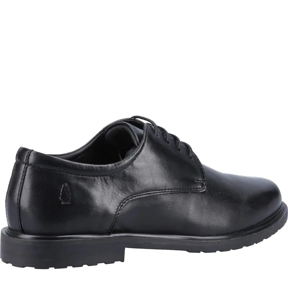 Hush Puppies Womens Shoe Verity Lace Up Black/Black Best Work Boots For Sweaty Feet