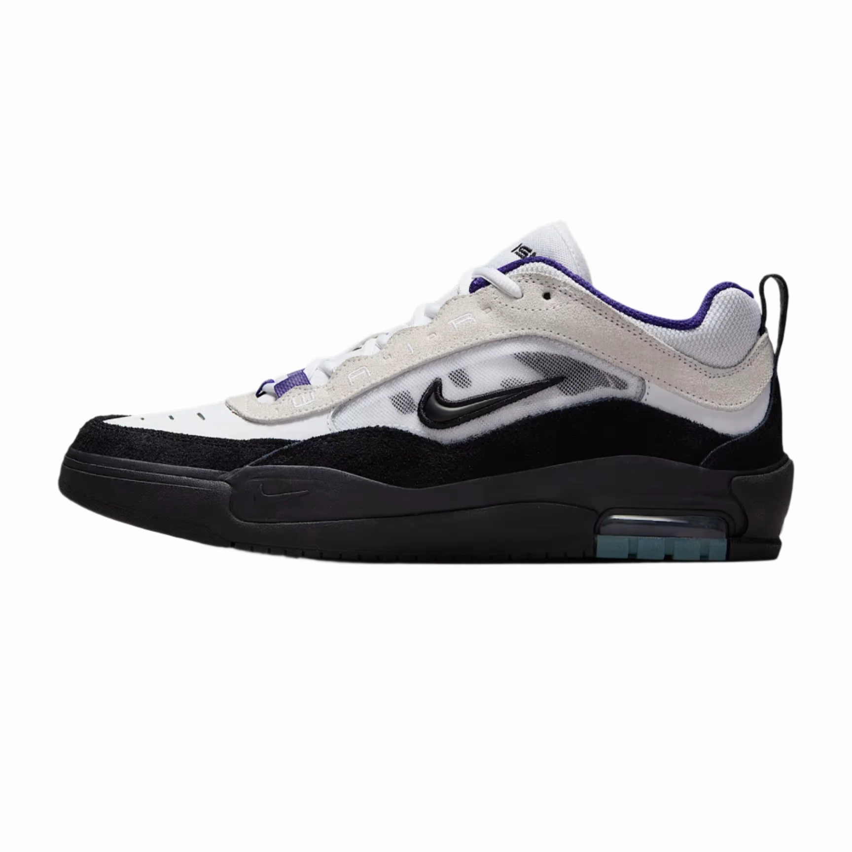 Nike Shoe Names Nike SB - Air Max Ishod (White/Black-Court Purple-Black)