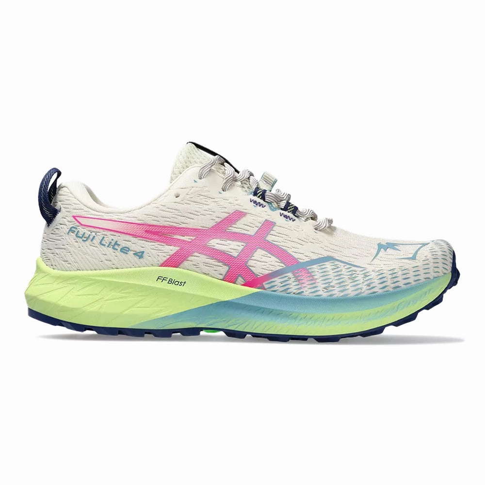 Old Asics Shoes Women's Asics Fuji Lite 4, Birch/Hot Pink, 10.5 B Medium