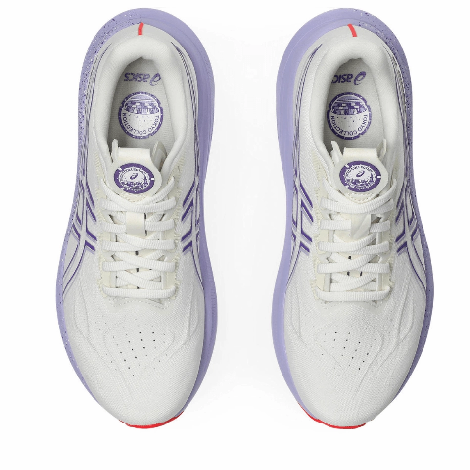 ASICS Women's GT-2000 v14 TOKYO Collection Running Shoes in Cream/Edo Purple AW25 Novak Djokovic Asics Shoes