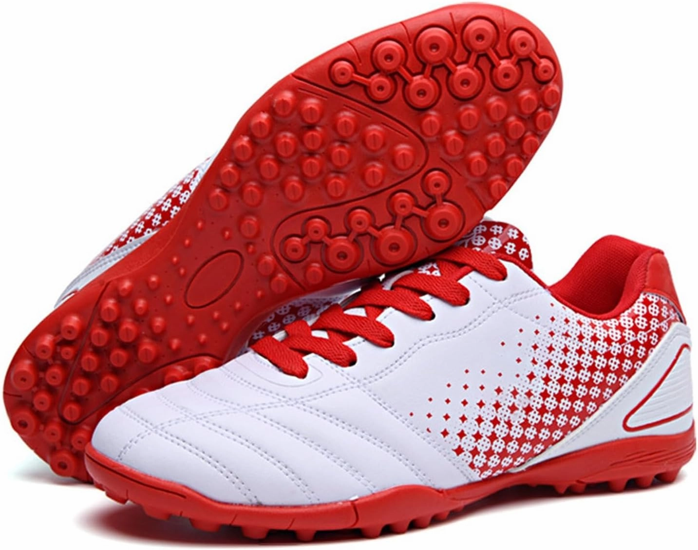Soccer Cleats 1.5 Kids Youth Football Cleats Training Shoes Boys Girls Soccer Cleats Lace Up Sneaker Soccer Baseball Shoes