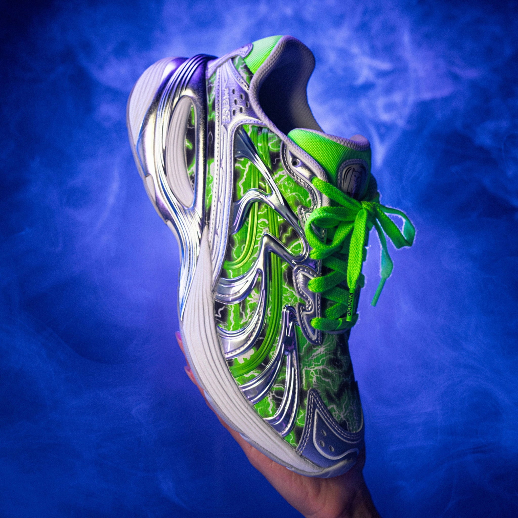 Inverse (Puma Silver-Fluro Green Pes) Puma Scarface Shoes