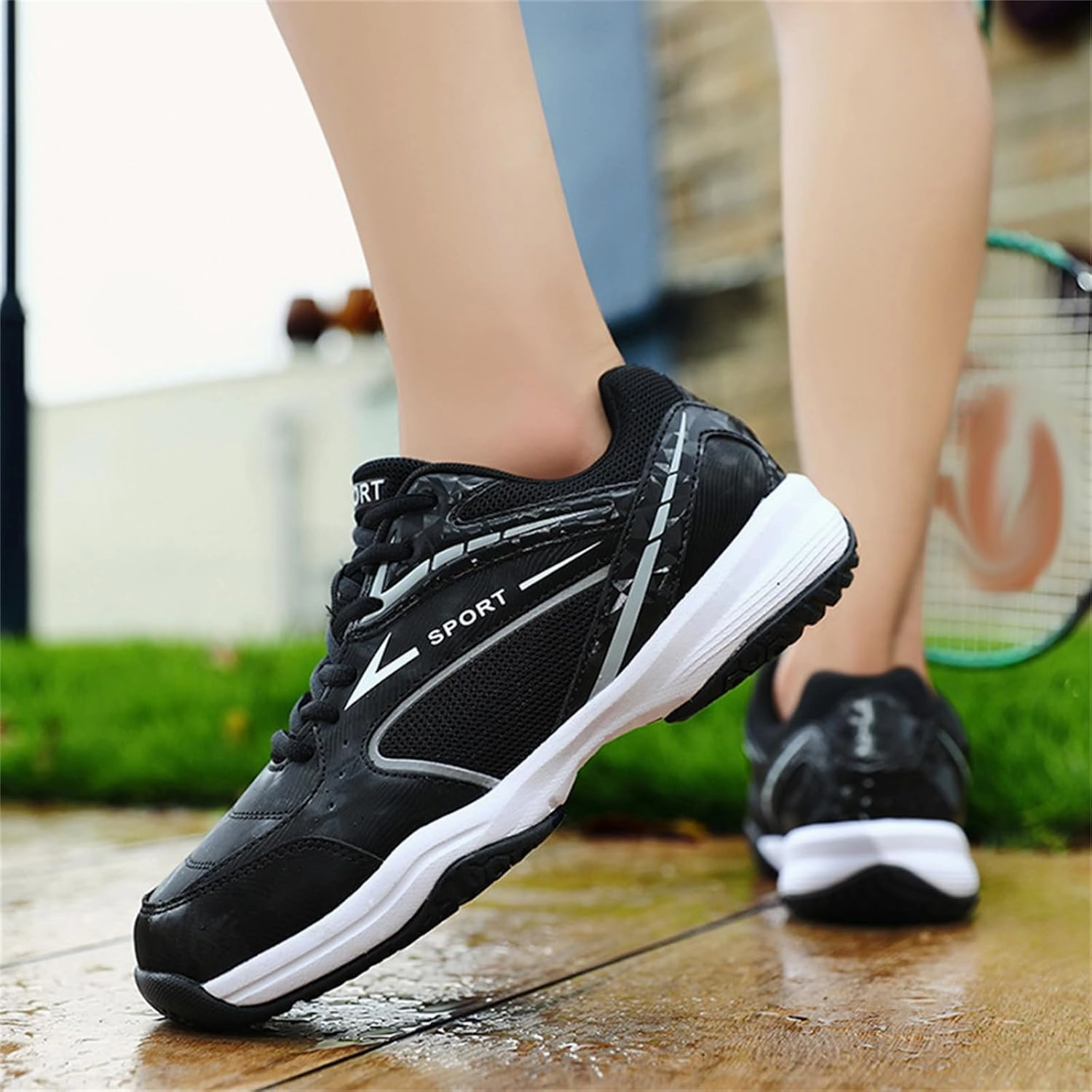 JiuQing Pickleball Shoes for Women Badminton Tennis Squash Shoes Lightweight Comfortable Indoor Outdoor Court Sneakers Asics Dynawrap Volleyball Shoes